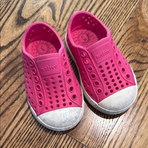 Native Kids Pink Slip-On Shoes